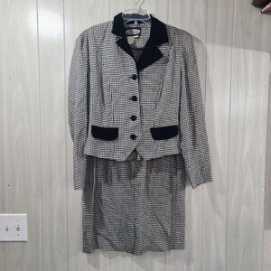 Vintage Clues Collections Womens Skirt Suit Size 8